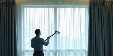Commercial curtain stain removal service gaythorne hotels offices restaurants