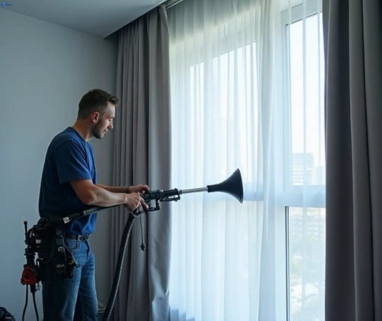 Professional curtain stain removal process equipment Matty Curtain Cleaning gaythorne